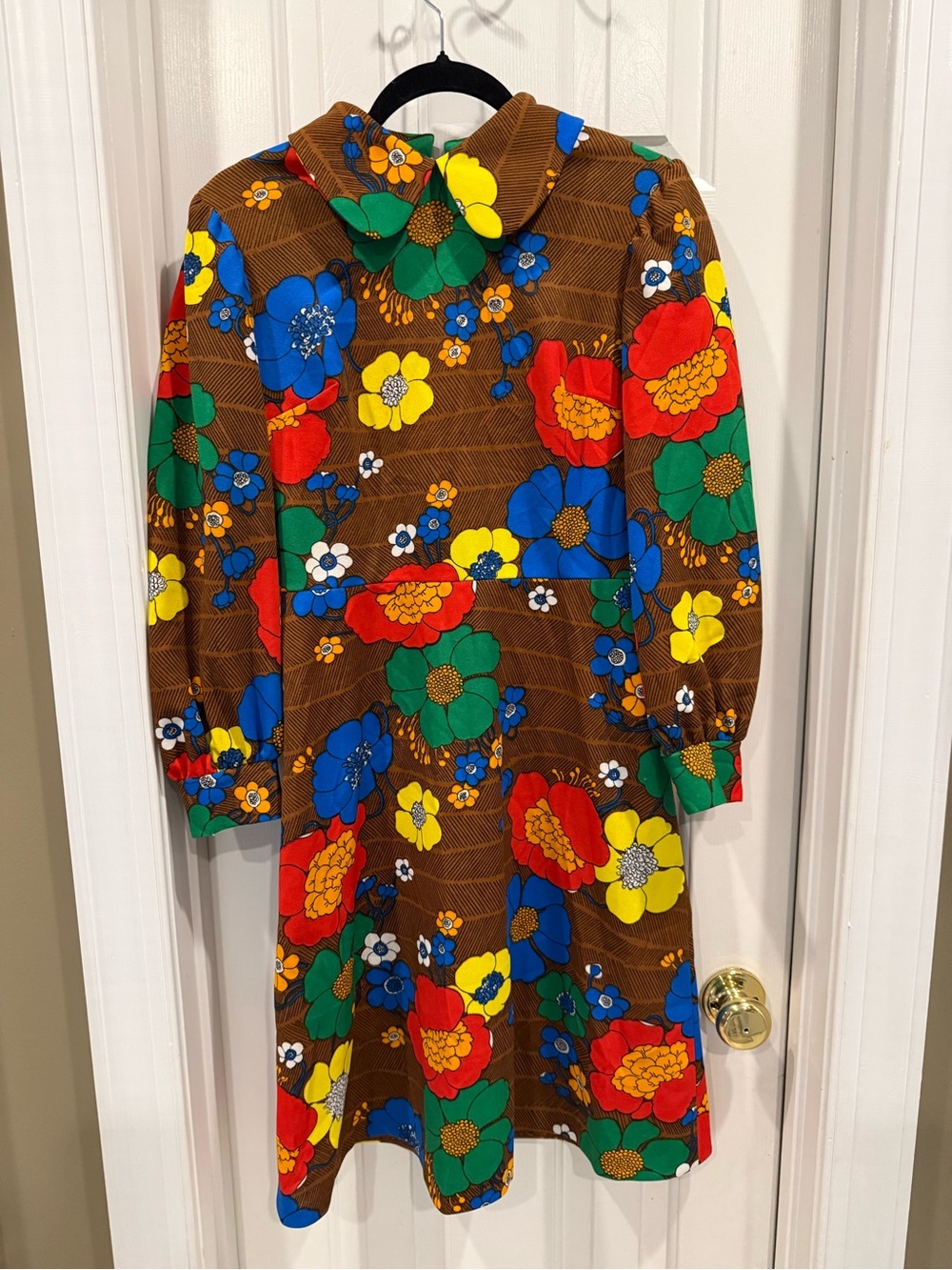 Vintage 1960’s Miss Jeanie Multi-Color Floral Zip Dress
